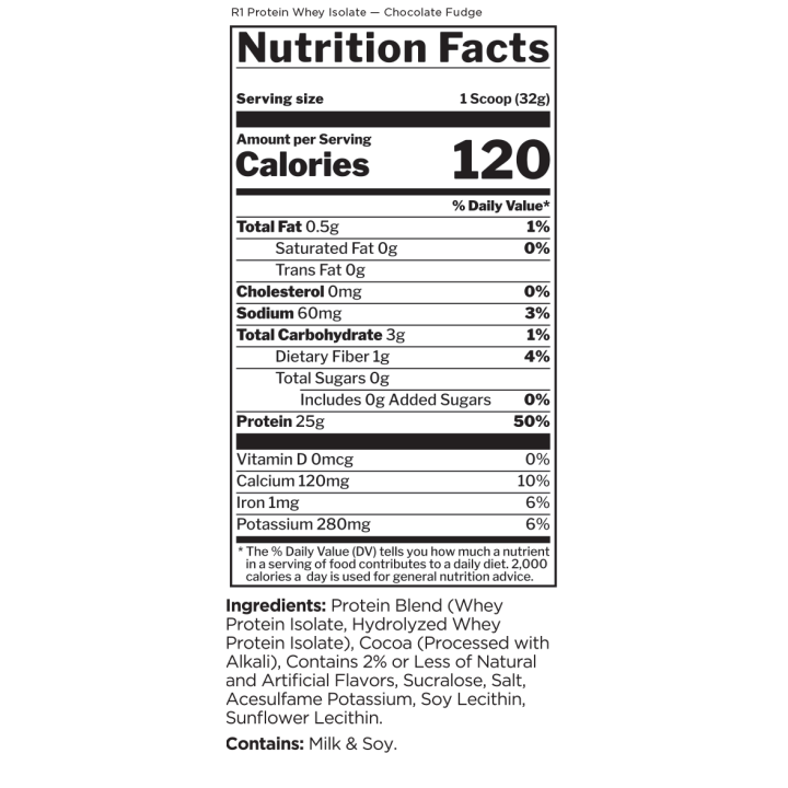 R1 Protein Whey Isolate Rule 1 | Proteine Pure per Muscoli e Recupero