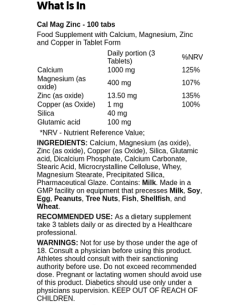Calcium Zinc Magnesium 100 Cps 2