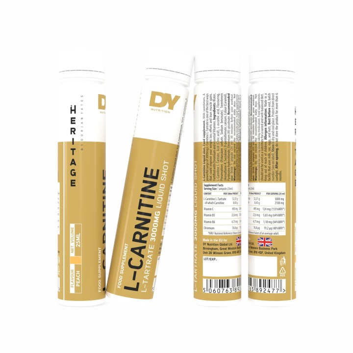 L-Carnitine Liquid Shot 20 x 25 ml DY Nutrition