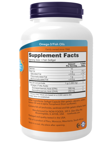 Ultra Omega-3 (In Fish Gelatin Softgels) 180...
