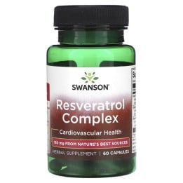 Swanson Resveratrol Complex 60 Capsules | Antioxidant & Heart Support