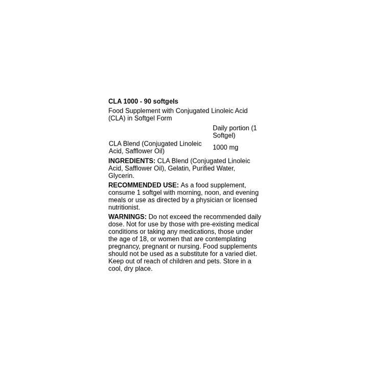 CLA 1000 EVLution Nutrition | All-Natural Fat Loss Support