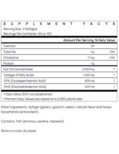 EPA-DHA Balance 120 softgels