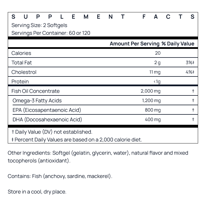 Jarrow EPA-DHA Balance Softgels | Pure Omega-3 for Heart & Brain