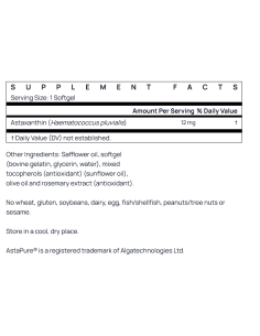 Astaxanthin 12mg 60 softgels 2