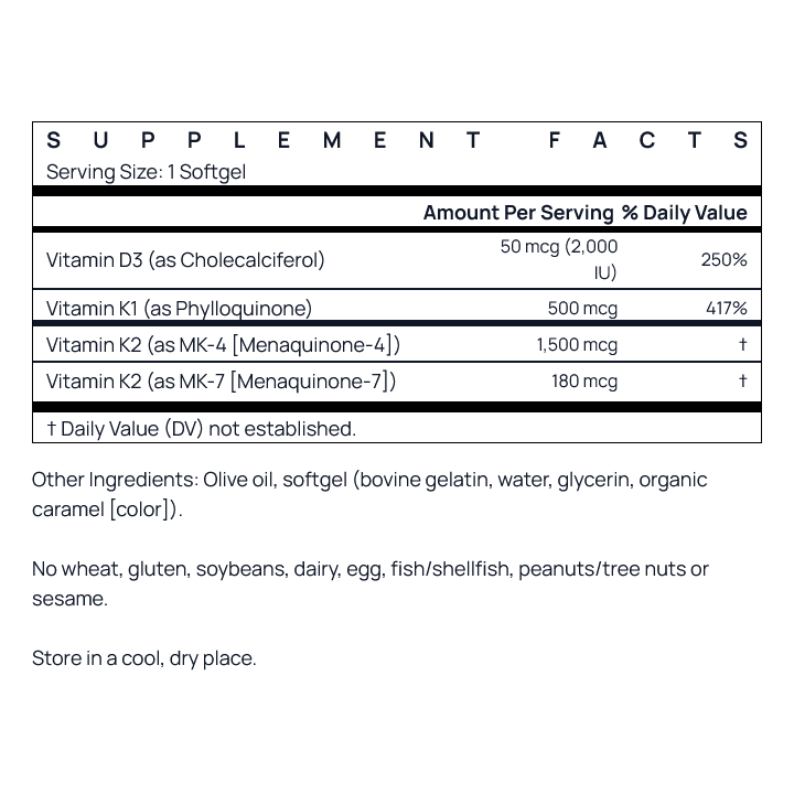 K-Right Jarrow Formulas | Bone & Heart Health with K2+D3