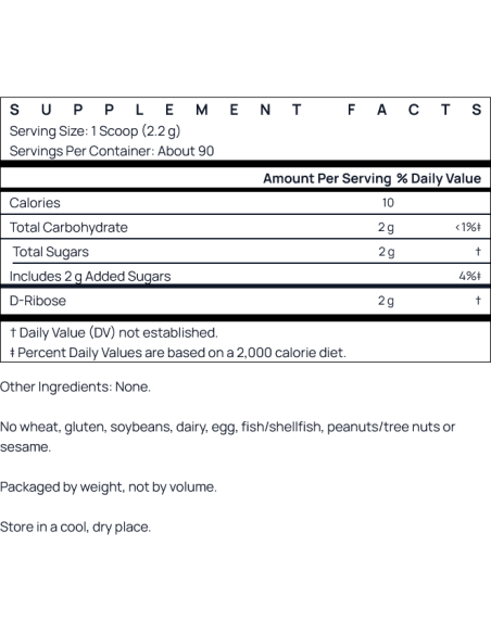 D-Ribose, Powder 200 grams