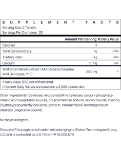 Wild Bitter Melon Extract 1500mg 60 tablets 2