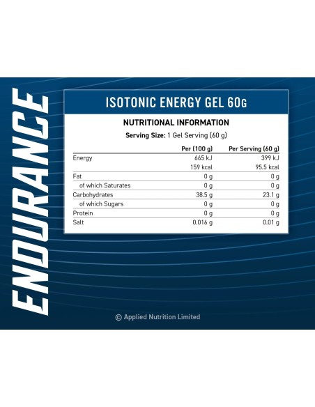 Endurance Energy Isotonic Energy Gel 20 x 60g