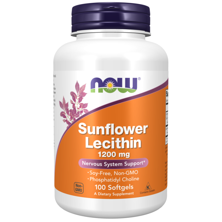 Sunflower Lecithin 1200 mg 100 Softgels NOW Foods