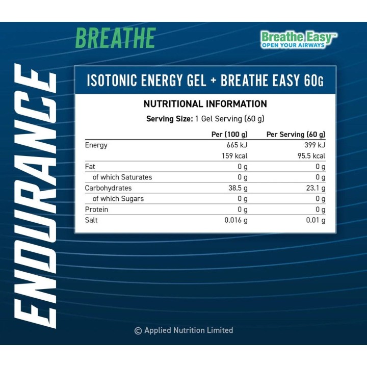Velocity Fuel Breathe Gel Applied Nutrition | Energia istantanea e Breathe Easy™