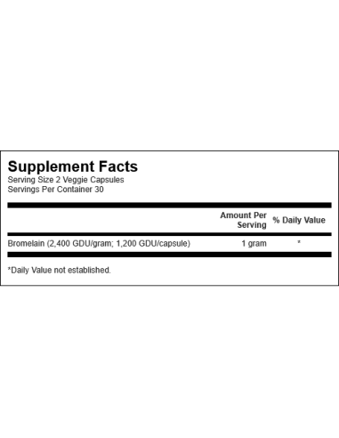 Bromelain 500mg 60 vcaps