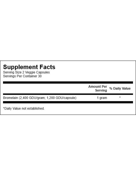 Bromelain 500mg 60 vcaps