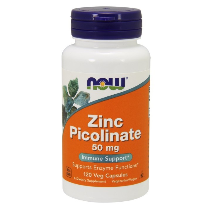 Zinc Picolinate 50 mg 120 Vcaps NOW Foods: Immune Support