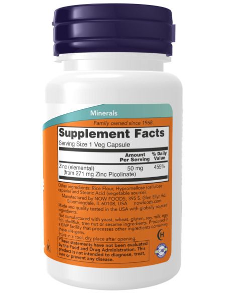 Zinc Picolinate 50mg 120 vcaps