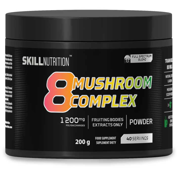 8 Mushroom Complex 200 g Skill Nutrition: Funghi Adattogeni