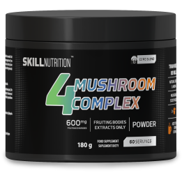 4 Mushroom Complex 180 g Skill Nutrition: quattro funghi