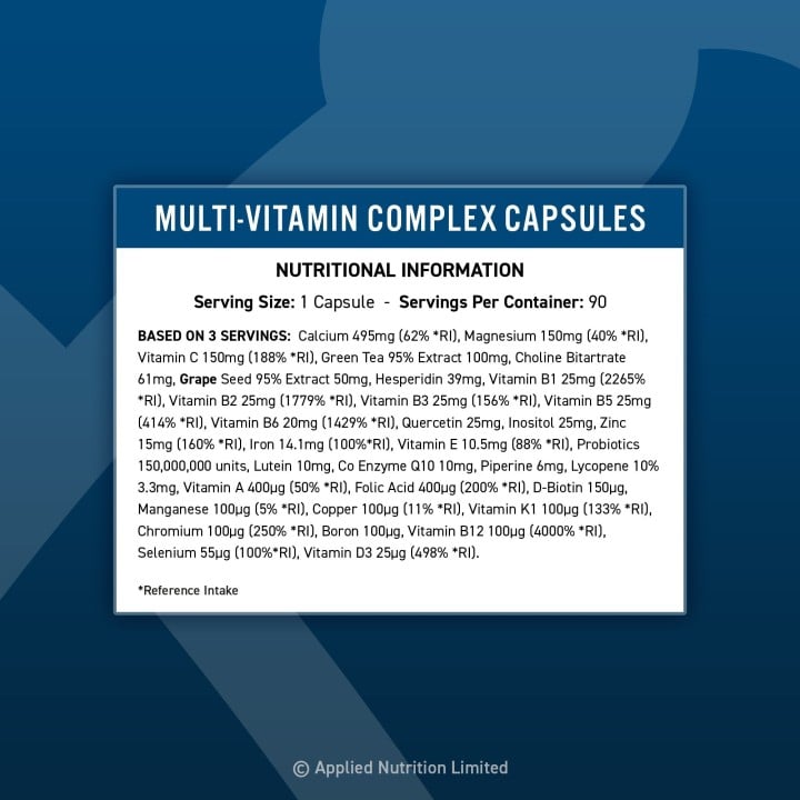 Multi-Vitamin Complex 90 Tablets Applied Nutrition: Daily