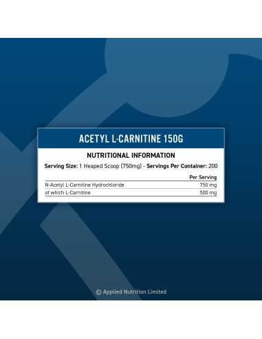 Acetyl L-Carnitine 150 grams