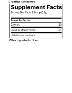 Creatine Unflavored 676 grams 2