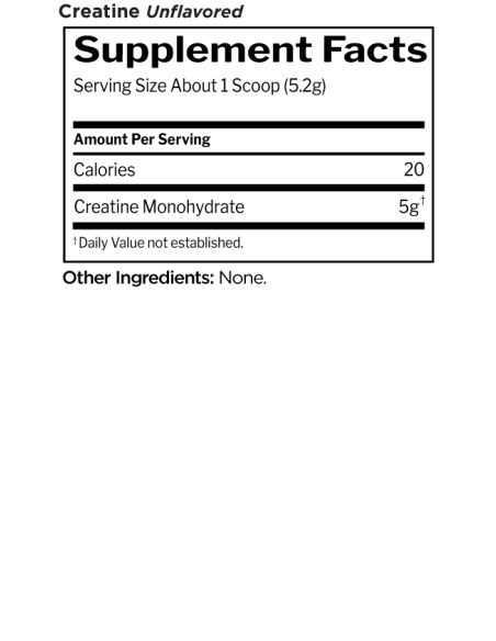Creatine Unflavored 676 grams