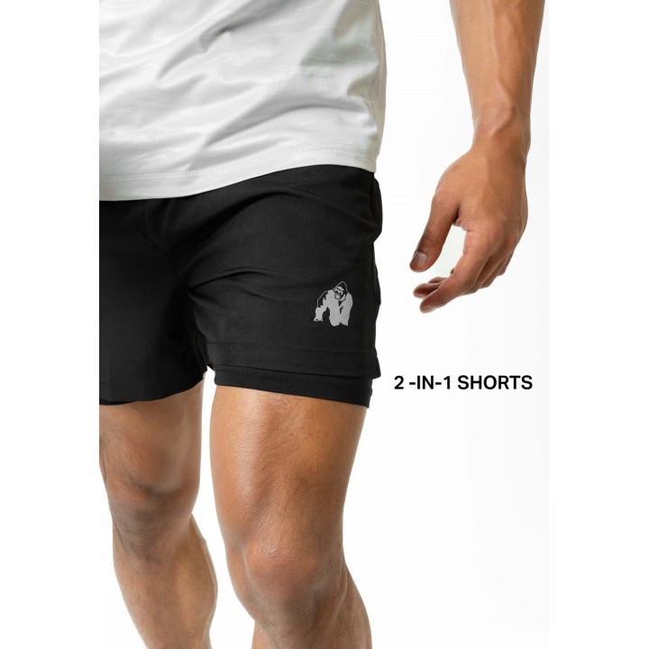Gorilla Wear Lowell Shorts 2-in-1 Doppio Strato