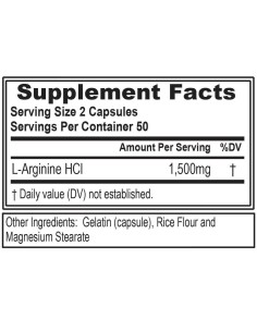 L-Arginine 1500 100 caps 2