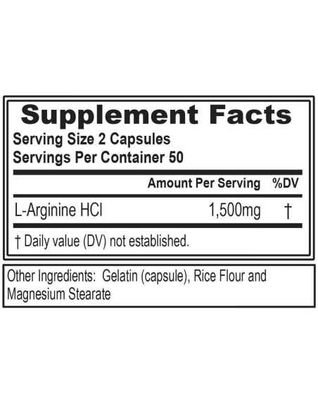 L-Arginine 1500 100 caps