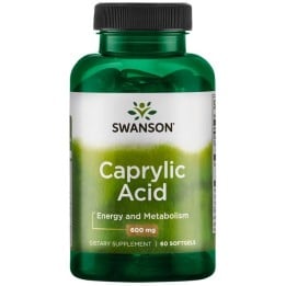 Swanson Caprylic Acid: 600 mg, 60 Softgels