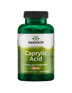 Caprylic Acid 600 mg 60 softgels