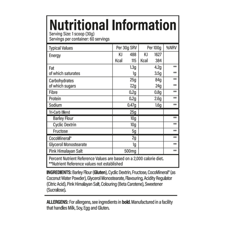 Sustain 1800 g tbJP: intra workout carbohydrate powder