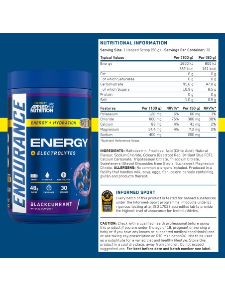 Endurance Energy + Hydration 1500 gr