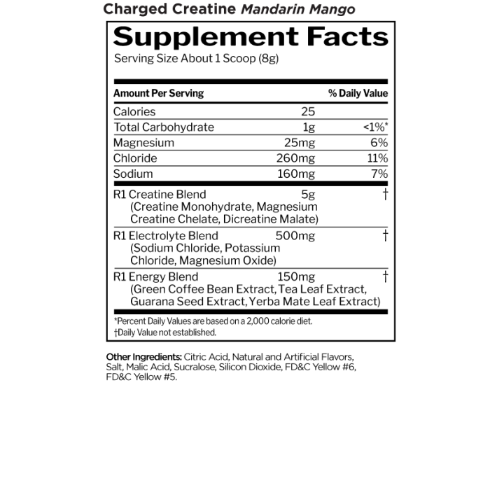 Charged Creatine 240 g Rule One: Creatine with Caffeine