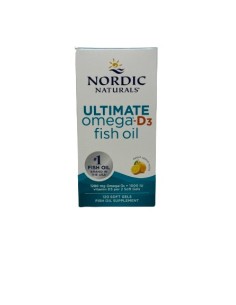 Ultimate Omega-D3 Fish Oil 1280mg Lemon 120 softgels