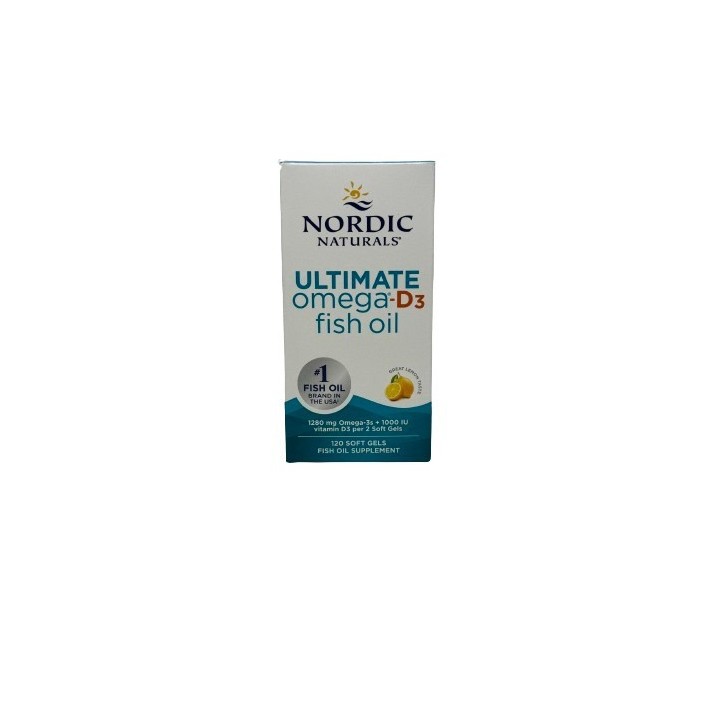 Ultimate Omega-D3 1280 mg 120 Softgels by Nordic Naturals