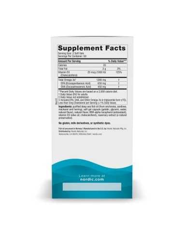 Ultimate Omega-D3 Fish Oil 1280mg Lemon 120...