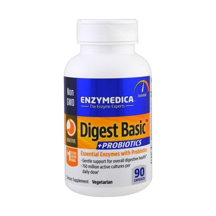 Digest Basic + Probiotics 90 Caps Enzymedica: 2 in 1 mix