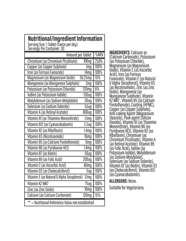 The One Multivitamin 60 tablets