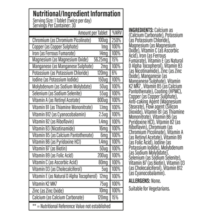The One Multivitaminico 60 Compresse Trained by JP