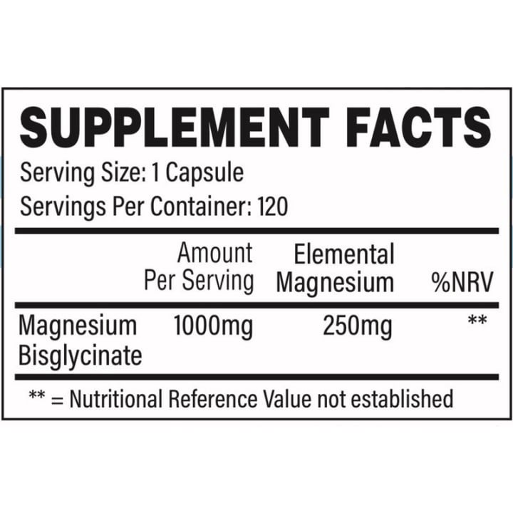 Magnesium 120 Caps tbJP: 250 mg elemental per capsule