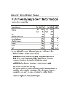 Performance Isolate 1000 grams 2
