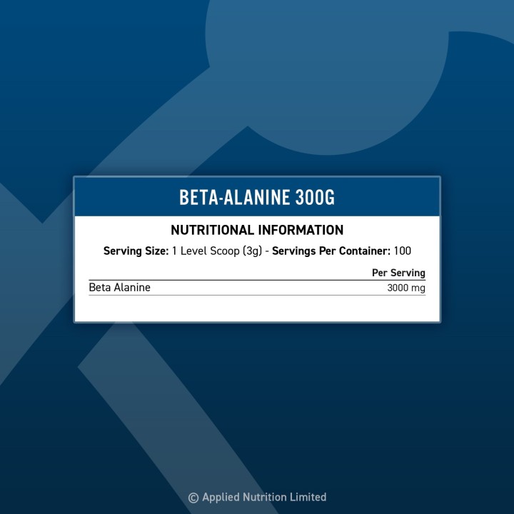 Beta-Alanine 3000 mg 300 g Applied Nutrition: powder