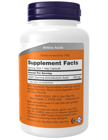 GABA 750 mg 100 vcaps