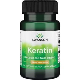 Keratina integratore capelli unghie Swanson 50 mg 60 cps
