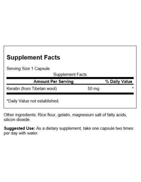 Keratin 50mg 60 caps