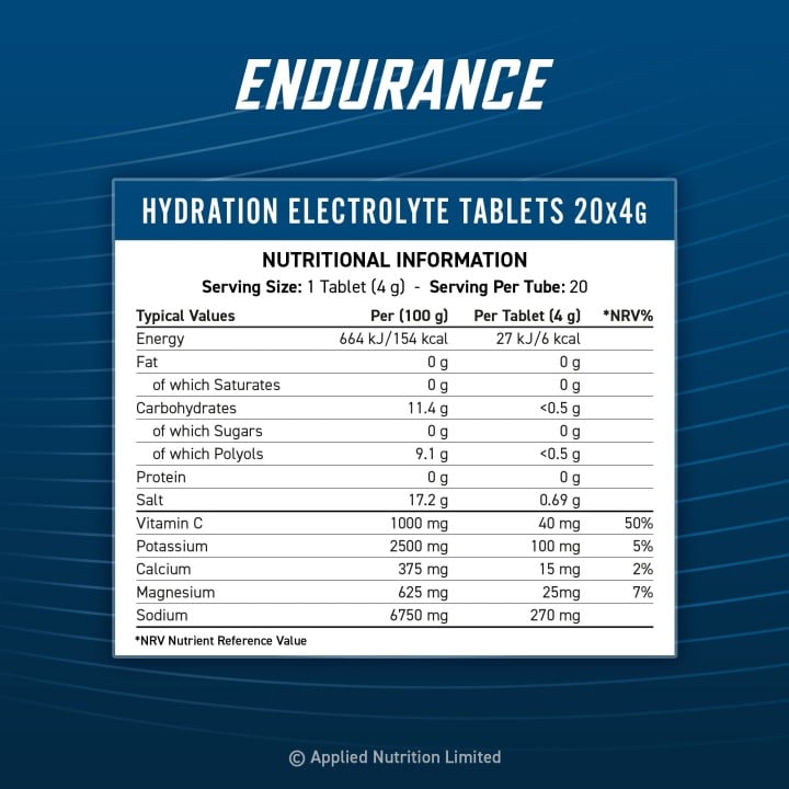 Applied Nutrition Electrolyte Tablets 6x20 tabs