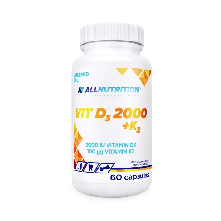Vit D3 2000 + K2 ALLNUTRITION 60 cps