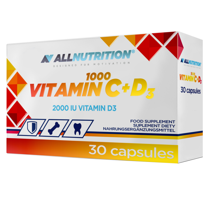 Vitamina C 1000 mg con D3 ALLNUTRITION 30 cps