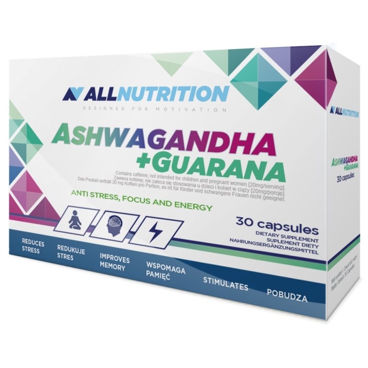 Ashwagandha Guarana Capsules ALLNUTRITION 30 caps