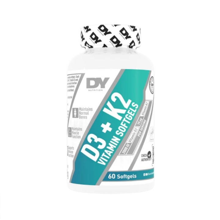 Vitamina D3 K2 50 mcg DY Nutrition 60 softgel